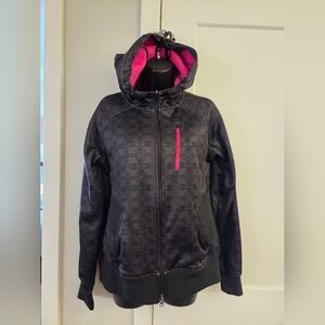 The North Face Women's Black and Pink Ski Jacket